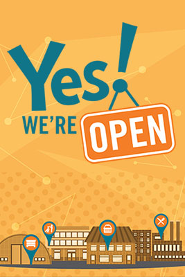 Yes! We're Open Poster