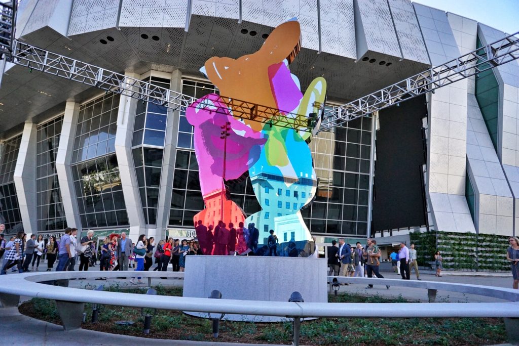 Coloring Book by Jeff Koons at the Golden 1 Center (Credit Martin Christian)