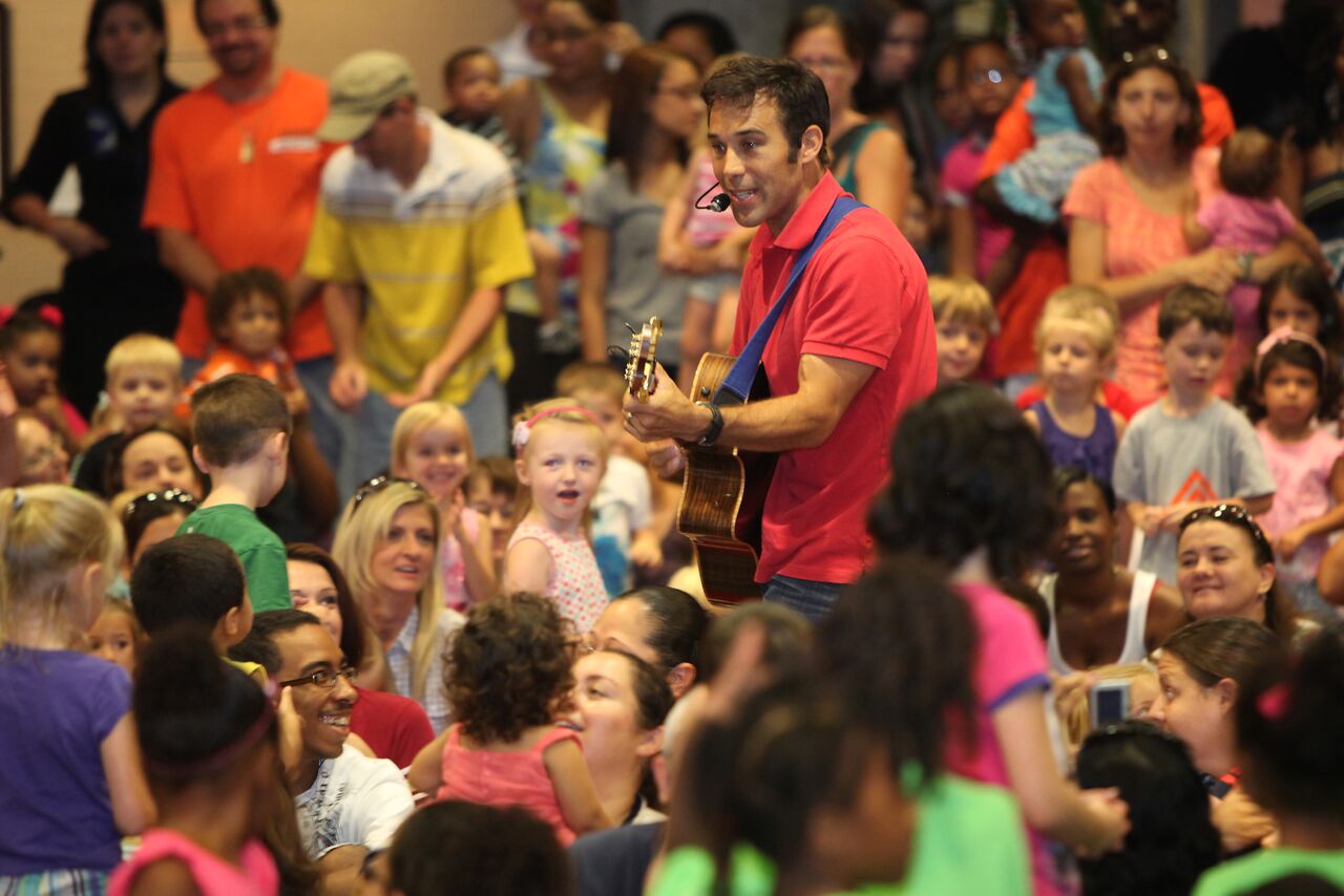 Steve in a crowd