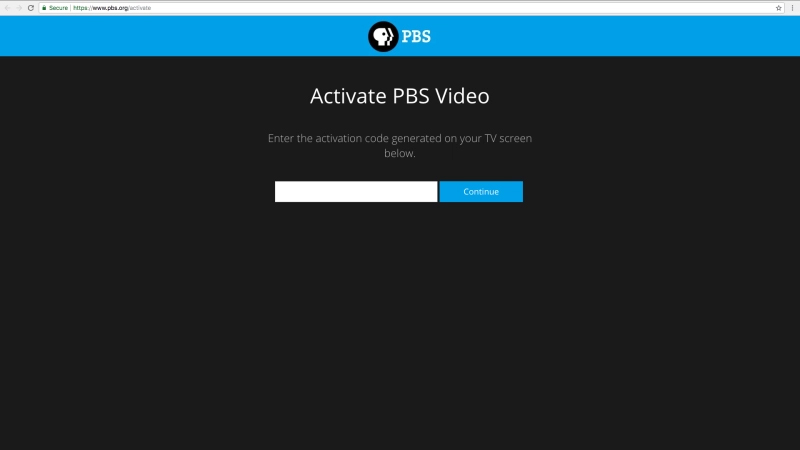 Animated Entering Fire TV Activation Code on the Activation Page
