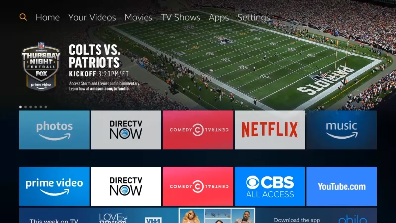 Animated Search PBS App on Fire TV