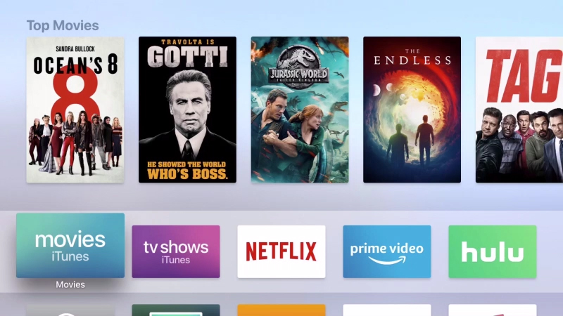 Animated Search PBS App on Apple TV