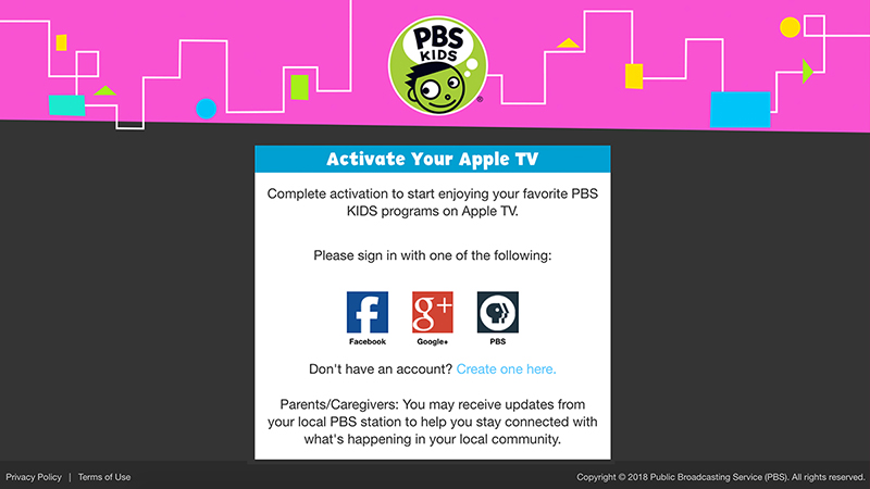 Complete Activate PBS KIDS