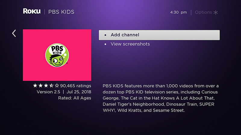 Add PBS KIDS Channel