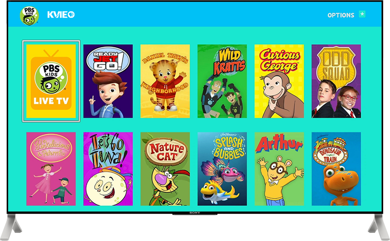 PBS KIDS app on TV with Roku