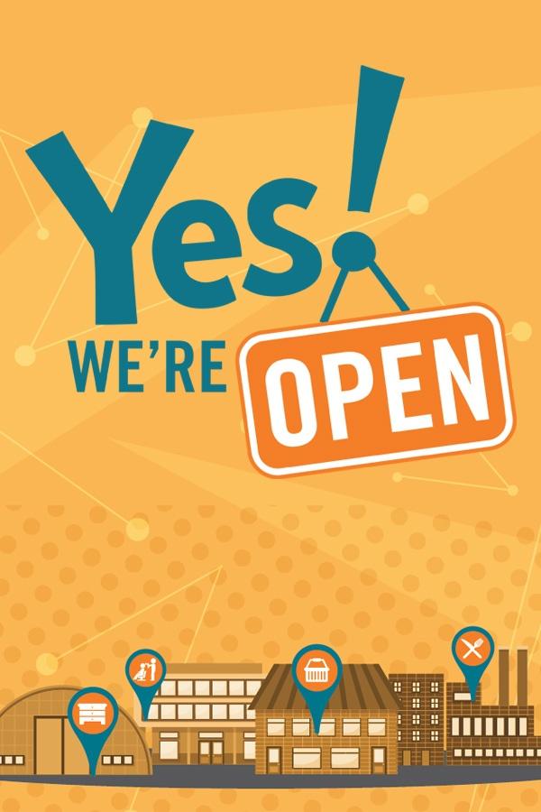 Yes! We're Open Poster