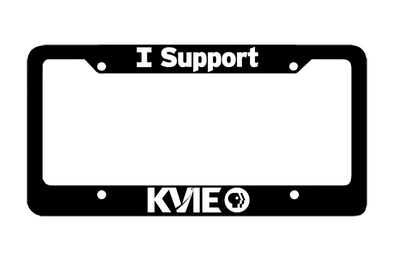 Member Reward Item: KVIE License Plate