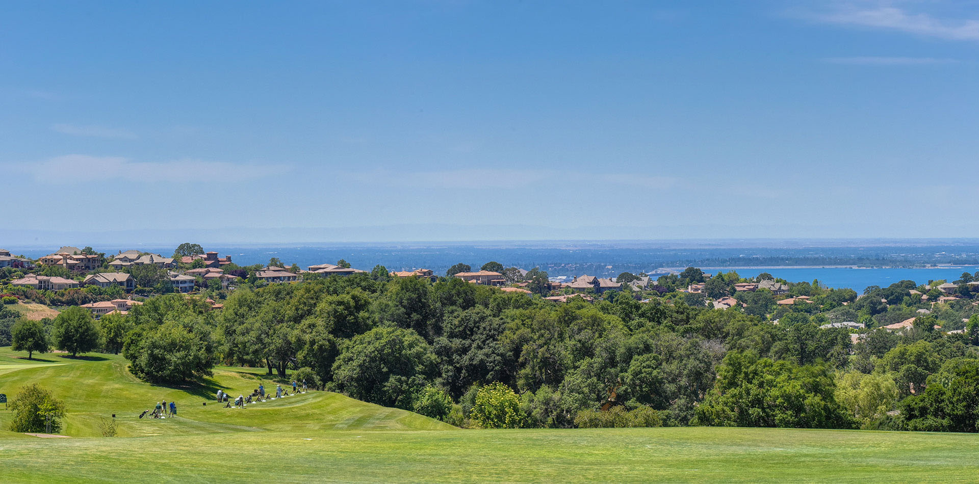 Golf Course with Blue Sky