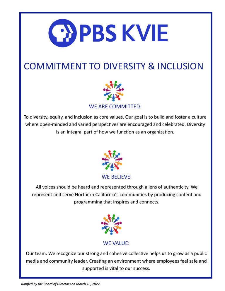 PBS KVIE Commitment to Diversity & Inclusion Statement