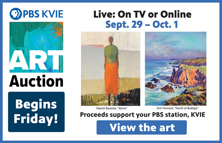PBS KVIE Art Auction Begins Friday on TV or Online Sept. 29 — Oct. 1, View the art