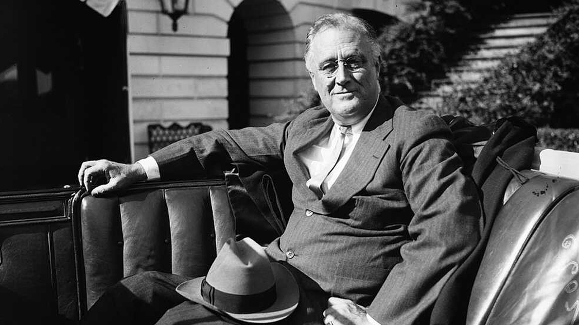 Franklin Delano Roosevelt restored hope after the Great Depression and led the nation during World War II.