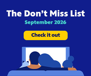 Take a look at The Don't Miss List for September 2026