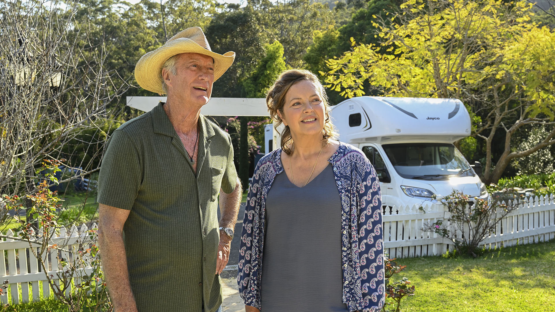 A widowed English nurse and an ex-detective travel the Australian Outback solving mysteries
