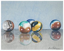Colored Marbles (13” x 17”)