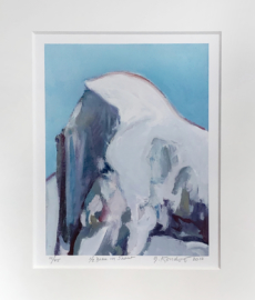 (SOLD) Half Dome in Snow, Giclée, 16" x 18"