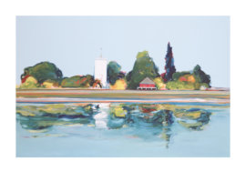 (SOLD) White Tower, Giclée, 31" x 24"
